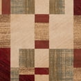 thumbnail image 2 of Livabliss Area Rugs for Living Room, 9ft Round Riley Modern Brown Round Rug, Bedroom Dining Room Home Decor Stain Resistant Carpet (7'10" x 7'10"), 2 of 7