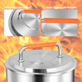 thumbnail image 6 of Fire Pit Lid Accessory for Bonfire Fire Pit, 20 inch Lid 304 Stainless Steel with Heat Resistant Handle for Solo Stove Bonfire 19.5"$$Garden & Patio, 6 of 6