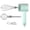 Green, variant on Electric Handheld Egg Beater Mixer - 30W Wireless Charging Double-Head for Effortless Mixing of Eggs, Cream, and Batter