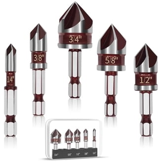 ROGAPER 13 Pcs 1/4" Titaniu Coated Twist Hex Shank Drill Bit Set, 135