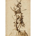 thumbnail image 2 of Workshop of Hans Holbein the elder 11x14 Gold Ornate Wood Frame and Double Matted Museum Art Print Titled - St. Sebastian as a Martyr (1500), 2 of 4