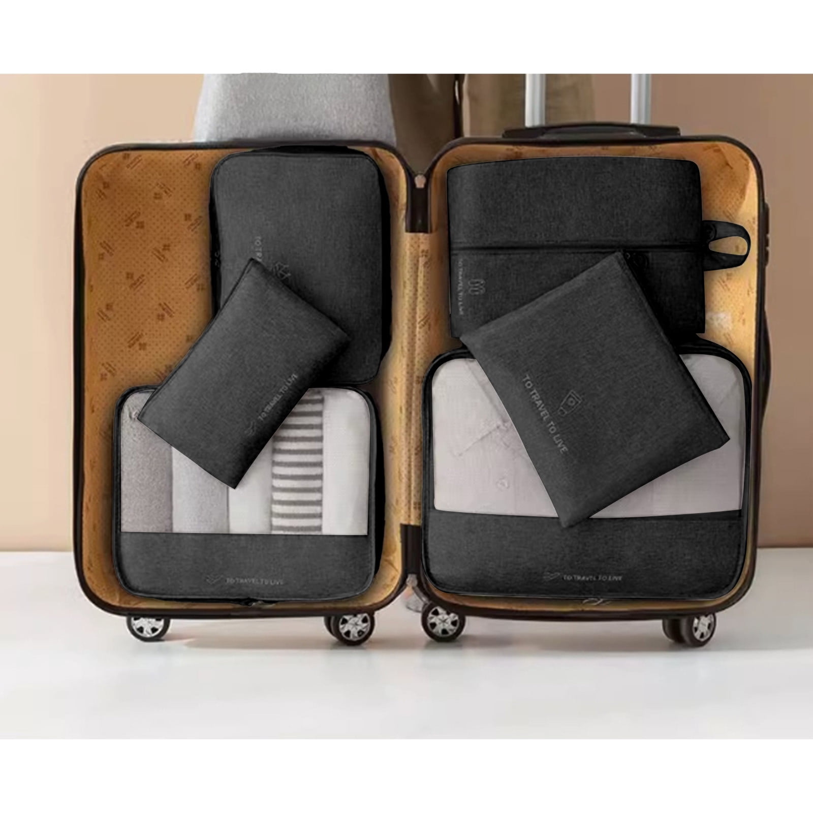 Nilvkv Travel Organizer Bag Sets of Clothes Shoes Storage Bag Suitcase Classification and Organization of Storage Bags, Organization and Storage