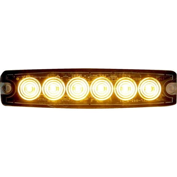 Buyers Products 8892200 Amber 6 LED Strobe Light (5-1/8in)