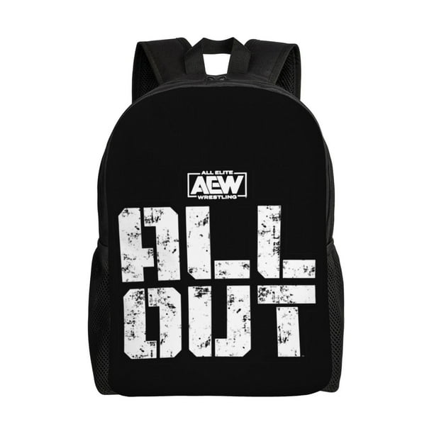 Mochilas escolares Aew All Out para estudiantes, mochila de viaje, bolso para portátil, bolso de hombro para hombre y mujer.