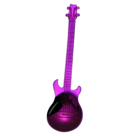 

Julam Colorful Guitar Tea Spoon - Creative Mixing Spoon - Stainless Steel Drinking Spoon Easy to Clean Cute Stirring Spoon for Ice Cream Sugar Coffee Milkshake Kitchen Utensils
