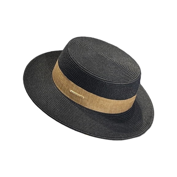 Gsakboxl Bucket Hat Unisex Pork Pie Boater Panama Hat, Summer Wide Brim Beach Sun Hat for Travel Vacation Outdoor