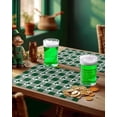 thumbnail image 3 of Placemats Set of 6, St Patrick''s Day Spring Clover Green White Check Lattice Washable Burlap & Cotton Placemats for Kitchen Dining Table Holiday Home Decoration, 3 of 6