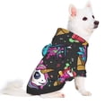 thumbnail image 2 of Fotbe Cat Icecream Sudadera con Estampado para Perros Pequeños – Suéter con Capucha para Mascotas, Tela Suave de Forro Polar con Bolsillo-Large, 2 of 7