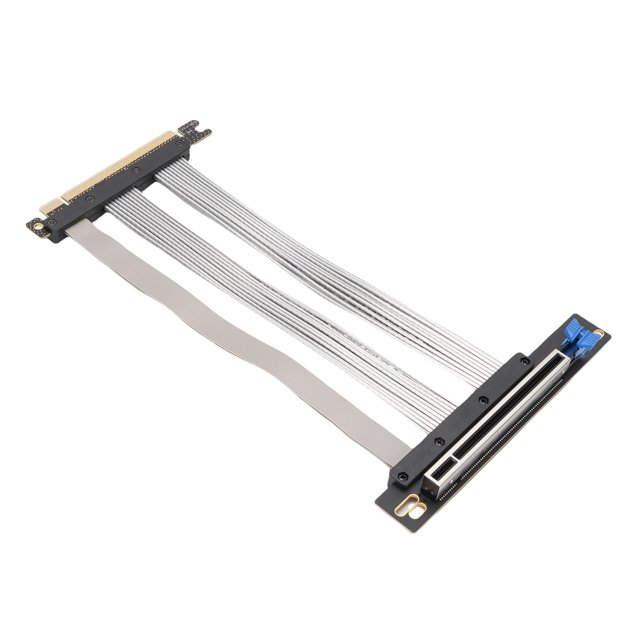 PCIE 5.0 16X Riser Cable, Flexible Gen 5 GPU Graphics Card Extension, Supports RTX4090 5090, RX8900, RX7900XTX, Robust EMI Protection, Ultra Flexible Design, Cable Protector