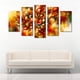 thumbnail image 5 of Cuadro decorativo para sala, recamara, Abstracto Naranja, elegante, moderno, minimalista, Set de 5 piezas, 5 of 5