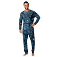 thumbnail image 2 of Halloween Pajamas, Navy Blue Matching Family Pajamas Pumpkin Front Long Sleeve 2 Piece Pajama Set Comfort Sleepwear Nightwear Loungewear Classic Casual Family Wear, 2 of 6
