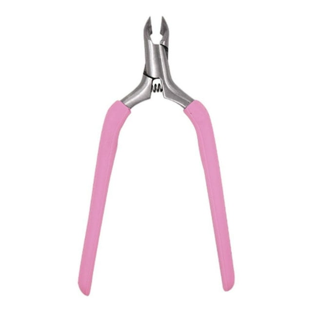 Youkk Coupe-Cuticules en Acier Inoxydable pour un Soin Précis des Ongles Coupeur Pinces Rose 11x6 cm 1 Ensemble