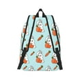 thumbnail image 6 of Rocae Rabbit Is Eating Carrots for Durable Canvas Backpack Leisure Large Bag Travel Rucksack Multi-function Backpack Medium, 6 of 8