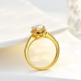 thumbnail image 5 of Anillo de plata S925 Diamante de lujo redondo bolsa 1 quilate 6,5 mm anillo femenino Seiko plateado 14K moissanite, 5 of 5