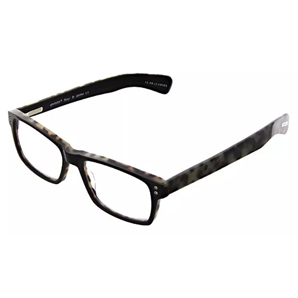 Eyebobs 289011 Unisex Roy D Rectangular Reading Glasses, +2.50