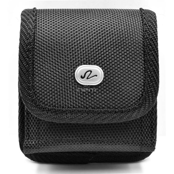 Samsung Galaxy Z Flip 6 5 4 Holster, Nylon Phone Pouch Belt Clip Waist Holster Pouch for Samsung Galaxy Z Flip 6/Flip 5/Flip 4/Flip 3/Flip, Motorola RAZR 2024 5G Holster with Card Slot Black