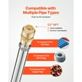 thumbnail image 5 of VEVOR Anti-Siphon Frost-Proof Sillcock, 12" Freeze Proof Outdoor Faucet Bib with Backflow Preventer, 1/2" Push-to-Fit Connector X 3/4" Hose Bibb, No Lead Frost-free Spigot for PEX Copper CPVC Pipes, 5 of 9