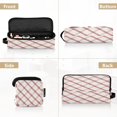thumbnail image 5 of Hair Tool Organizer Bag with Heat Resistant Mat Removable Travel Storage Case for Hot Air Brushes Curling Irons Red and Cream Diamond Shapes, 5 of 8