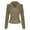 Khaki, variant on Women's Pullover Sweater Tops Half Zip Lapel Solid Color Sweaters Casual Long Sleeves Loose Blouses
