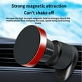 thumbnail image 3 of Car Phone Magnet, Car Outlet Magnetic Suction Car Bracket Aluminum Alloy Car Navigation Phone Hook Phone Navigation for Car, 3 of 8