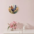 thumbnail image 3 of erolrail Rustic Wall Clock,Silent Non Ticking Wall Clocks for Living Room,Bedroom,Kitchen 12IN Rooster Color Big Animal Image, 3 of 5