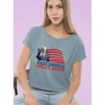 thumbnail image 2 of Make America Great Again Shirt Crop Tee Women's, 2 of 4