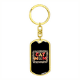 thumbnail image 4 of Chat Maman Patte Conçoit en Acier Inoxydable Ou 18k or Premium Pivotant Chien Tag Porte-Clés, 4 of 8