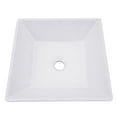thumbnail image 6 of Nantucket Sinks NSV109 16" White Ceramic Vessel Square Bathroom Sink, 6 of 10