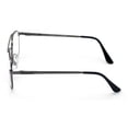 thumbnail image 3 of Metal Aviator Reading Glasses - Spring Hinge Square Large Lens Reader +3.25, 3 of 4