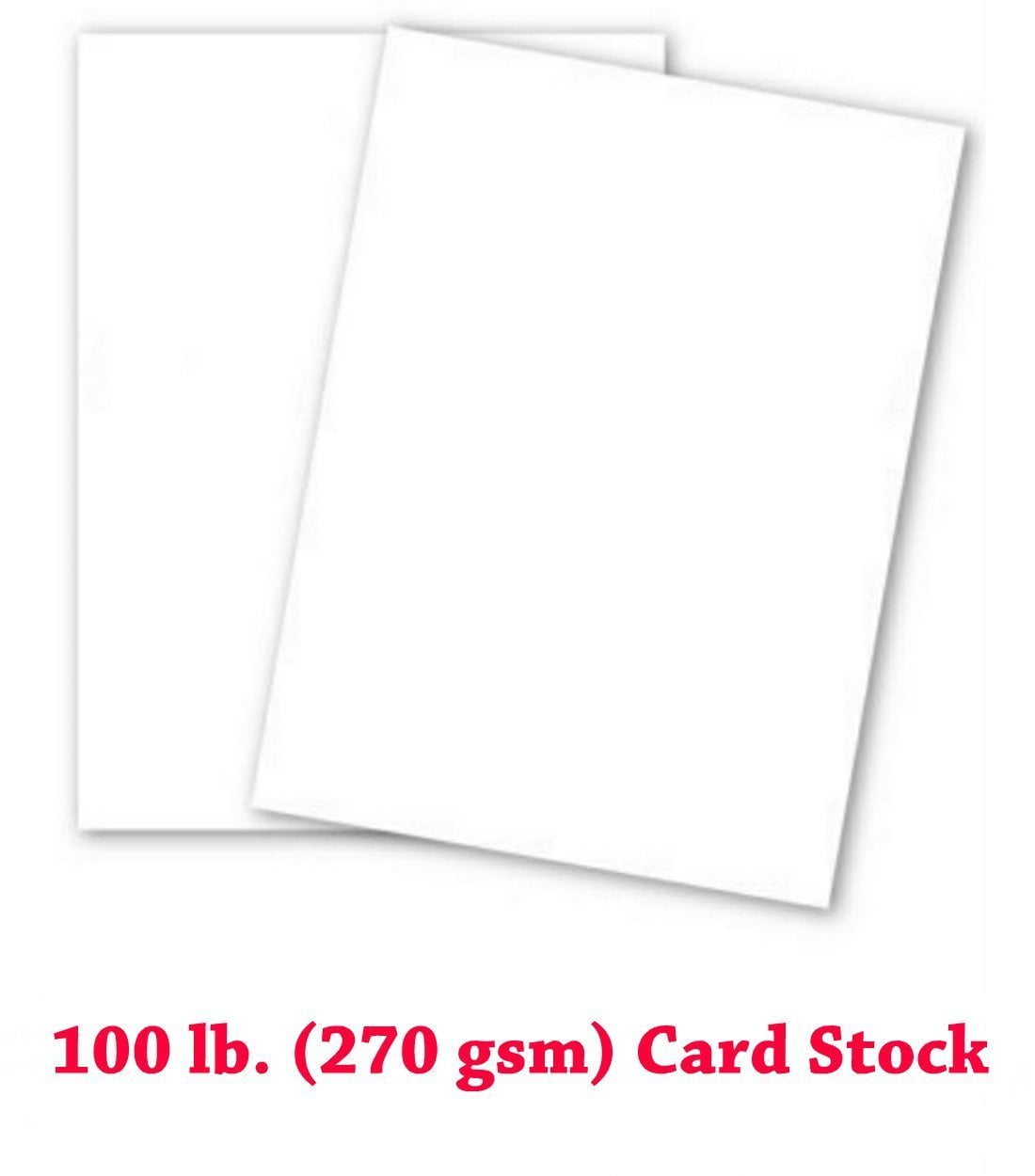 Extra Thick 100lb Cover White Cardstock 50 Sheets 12 X 18 Inch Walmart Com Walmart Com