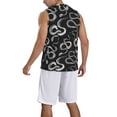 thumbnail image 2 of Xecao Snake print basketball shirt for both men and women, a unisex basketball jersey perfect for theme parties-3X-Large, 2 of 6
