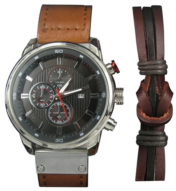 George Men's Analog Watch with Bracelet Accessory
