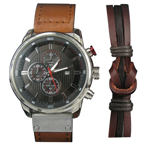 Men's Analog Watch with Bracelet Accessory Walmart