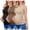 Black + Brown + Light Brown, variant on 3 Pack Maternity Tank Tops Ruched Side Ribbed Knit Pregnancy Shirts Sleeveless Crew Neck Postpartum Clothes