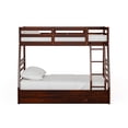 thumbnail image 2 of Furniture of America Tomi Wood Twin over Full Storage Bunk Bed in Dark Walnut, 2 of 5