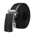 thumbnail image 1 of Hombres Hebilla Automática Trinquete Grandes Negocios Visten Cinturón De Cuero Ancho De 1 3/8 Negro-2 53 1/8-55 7/8inches/ 150cm, 1 of 6