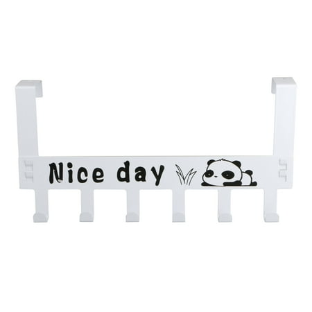 Bag Hook - Over The Door Hook Hanger, Heavy-Duty Organizer for Coat, Towel, Bag, Robe - 6 Hooks, Iron Door Hooks Hanger