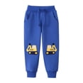 thumbnail image 4 of ZOYOEN Toddler Boys Graphic Sweatpants- Elastic Waist Casual Cute Soft Cotton Kids Jogger Pants Blue Size 6 T, 4 of 8