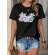 thumbnail image 1 of Women's Casual Cupid & XOXO Graphic - Breathable, Comfort Fit Short Sleeve T-Shirt with Round Neck Tee For Adult, Men, Women, Teen, Teenager, Adolescent, Youth, 1 of 8
