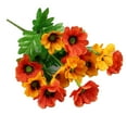 thumbnail image 2 of 1X Artificial Flower Clearance! Nomeni Small Wild Chrysanthemum Artificial Flower Sunset Red (1Pc), Fake Flowers Promotion Sale!, 2 of 9