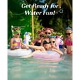 thumbnail image 4 of HEY! SPLASH Inflatable Pool Float, 21.6 Inch Toddler Pool Float, Unicorn Pool Toys with Sparkling Sequins, Swimming Ring for Swimming Pool, Summer Beach, Lake, Party Decor, White, 4 of 5