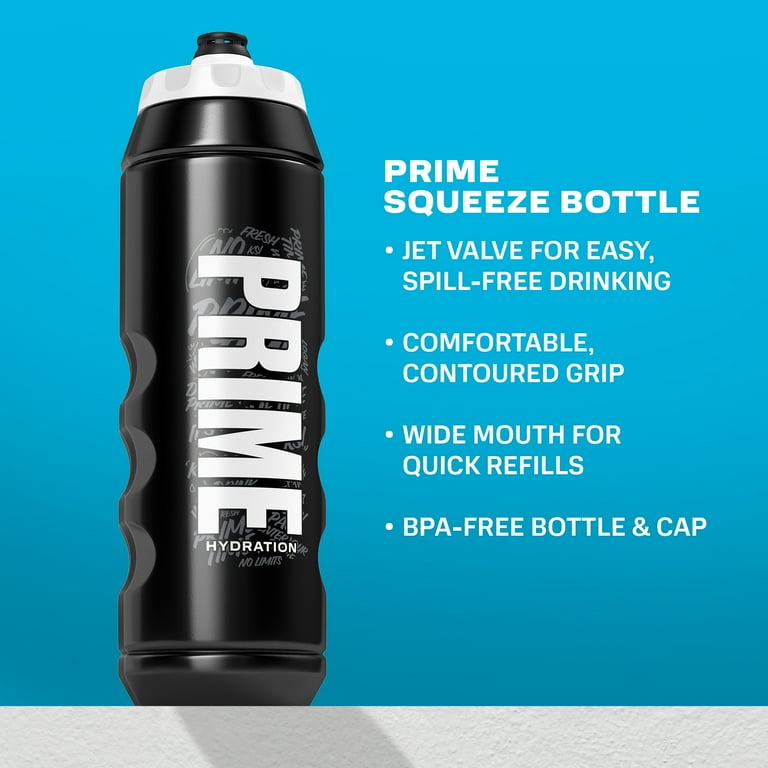 PRIME, Water Sports Bottle, 32 fl oz, Black Graffiti - Walmart.com
