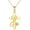 Stethoscope, variant on 14k Solid Gold Cross Necklace 14k Real Gold Pendant Necklaces Jewelry Gifts For Women