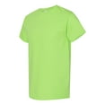 thumbnail image 2 of Men Heavy Cotton Multi Colors T-Shirt Color Lime Large Size, 2 of 5