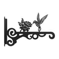 thumbnail image 2 of Gancho de pared para colgar, estatua de pájaro de hierro, colgador de plantas de pared, soporte para maceta, gancho decorativo versátil resistente a, 2 of 9