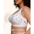 thumbnail image 6 of STARLACKC Diasy No Underwire Bras for Old Women Adajusatble Plus Size Wireless Comfoty Bra Front Snap Closing Bras for Senoir, 6 of 7