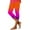 Orange, variant on Jamsmile Womens Leggings Gradient Color Print 7/8 Leggings Beach Casual Lifting Soft Tummy Control Stretchy Pants