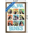 thumbnail image 5 of Star Wars: The Phantom Menace - Jar Jar Binks Grid Wall Poster, 14.725" x 22.375" Framed, 5 of 5