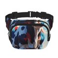 thumbnail image 1 of Fotbe Colorful Cow Pasture Cangurera Cuadrada con Estampado de Doble Capa, Bolsa de Cintura Ajustable Mini para Hombres y Mujeres, 1 of 9