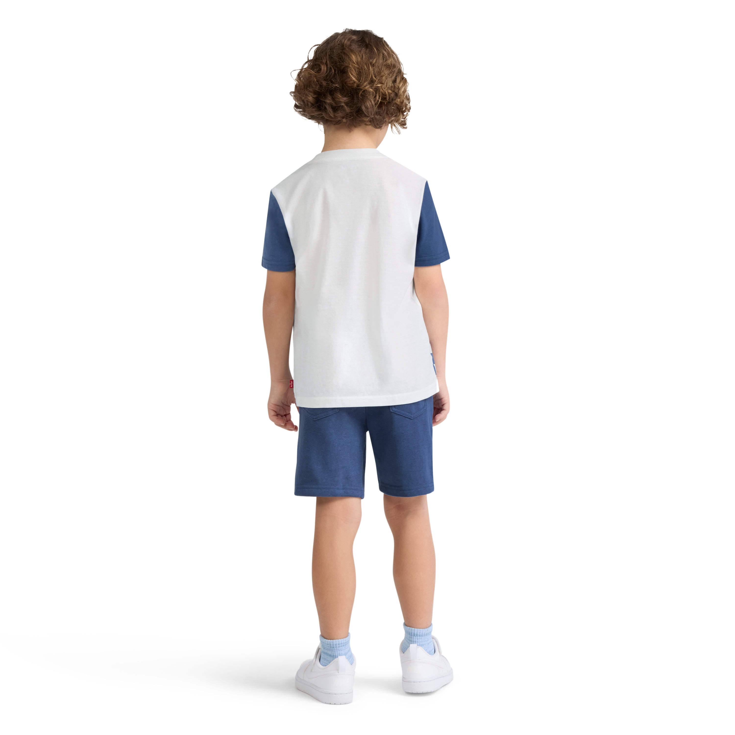 Levi Boys Smiley Check Tee & Knit Short Set, Sizes 4-7